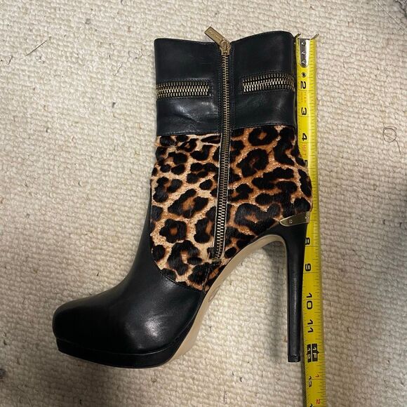 Michael Kors Haya Bootie leopard print calf hair stiletto women’s shoe size 9 - Picture 15 of 15